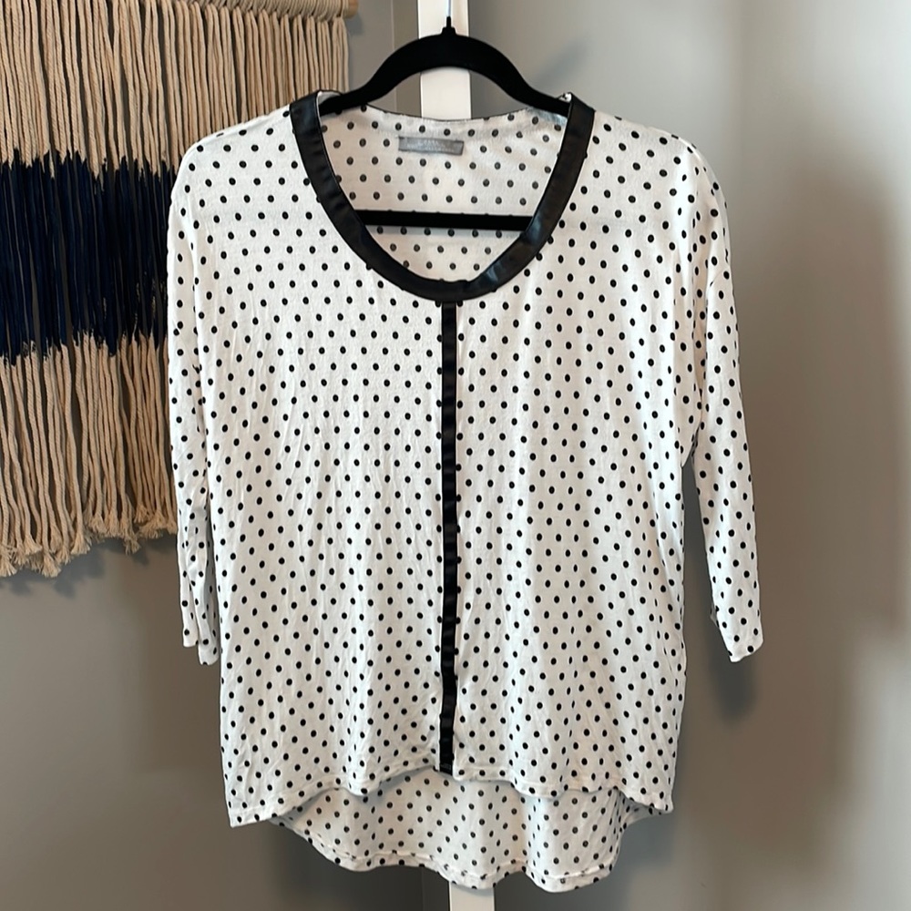 Zara Polka Dot Top, Size S